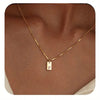 Initial Tag Necklace