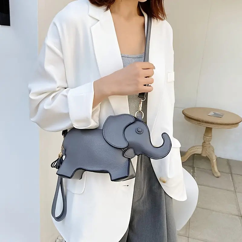 "Wild Side" Elephant-Shaped Crossbody