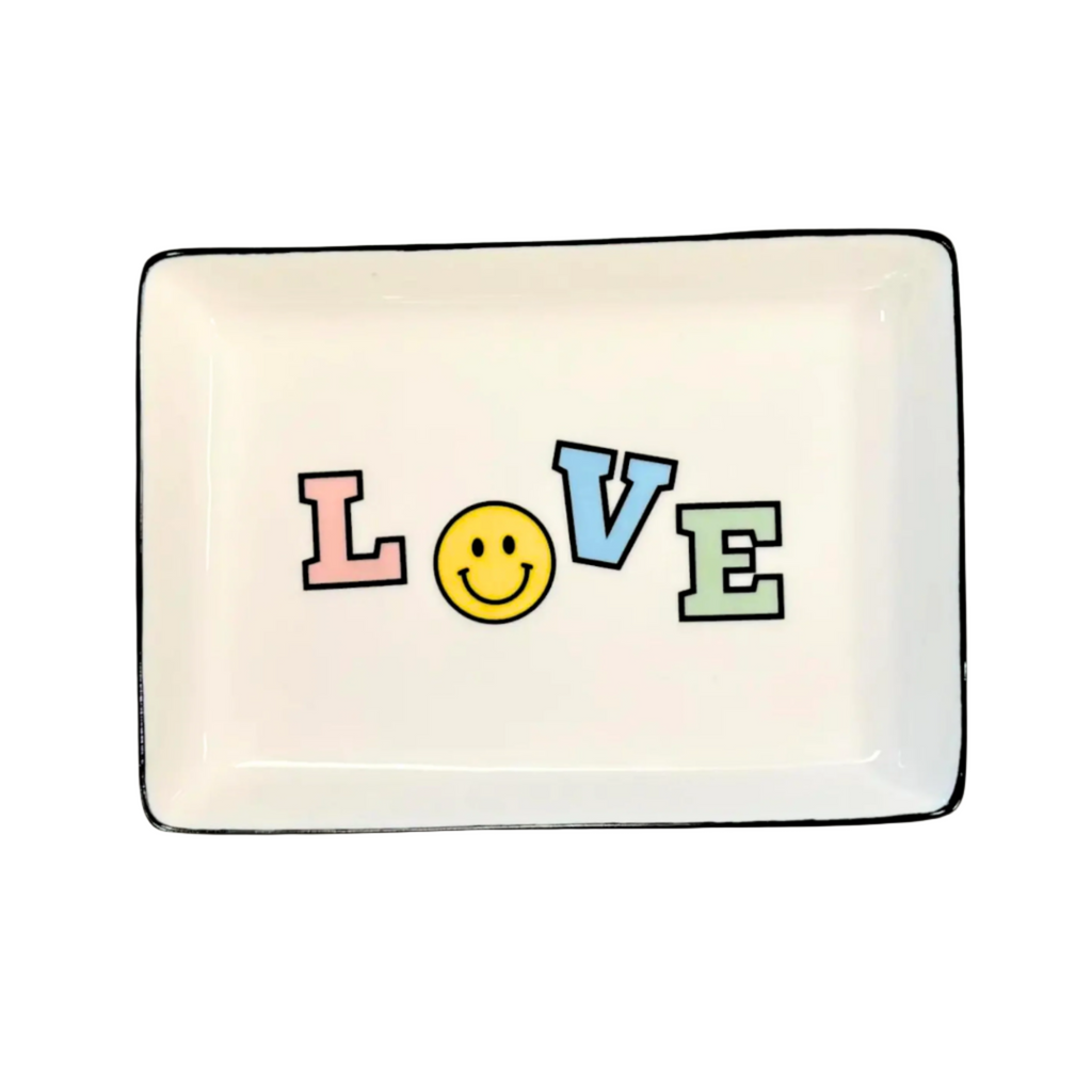 LOVE Large Rectangle Trinket Tray