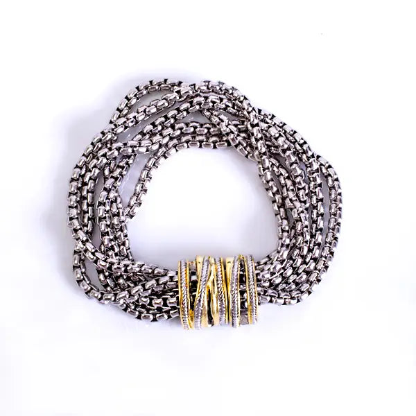 Multi-Strand Box Chain Bracelet