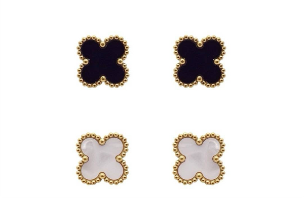 Small Clover Leaf Stud Earrings