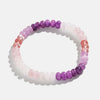 Purple Haze Mix Gemstone Semi-Precious Stretch Bracelet