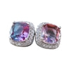 Multicolor Crystal Stud Earrings