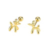 Sterling/Gold Filled Tiny Balloon Dog Earrings