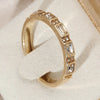 Set Of 3 Gold And Cz Rings