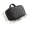 Quilted Nylon Cosmetic Travel Bag