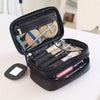 Quilted Nylon Cosmetic Travel Bag