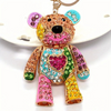 Rhinestone Teddy Bear Key Chain