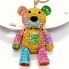 Rhinestone Teddy Bear Key Chain