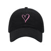 Embroidered Heart Baseball Cap