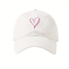 Embroidered Heart Baseball Cap