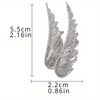 Elegant CZ Angel Wings Pin