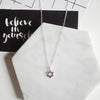 Silver Star of David Charm Necklace