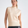 Sleeveless Mock Neck Sweater