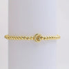 Gold Initial Stretch Bead Bracelet