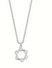 Sterling Silver Star of David Pendant Necklace