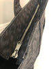 Black Leopard Midi Zipper Crossbody Tote