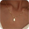 Initial Tag Necklace