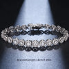 CZ Halo Tennis Bracelet