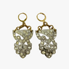 Vintage Rhinestone Buckle Earrings