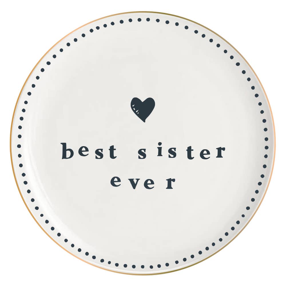 Best Sister Ever, Friend, Grandma Ceramic Trinket Dish