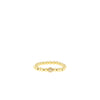 Stretch Beaded Ring With Pave Detail