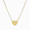 Adjustable Puffy Heart Charm Necklace