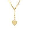 Cable Chain Necklace with Large Heart Charm