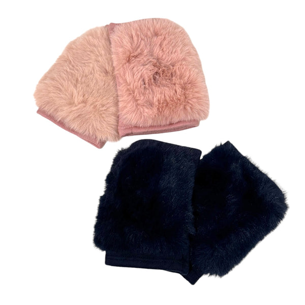 Fingerless Fluffy Faux Fur Gloves