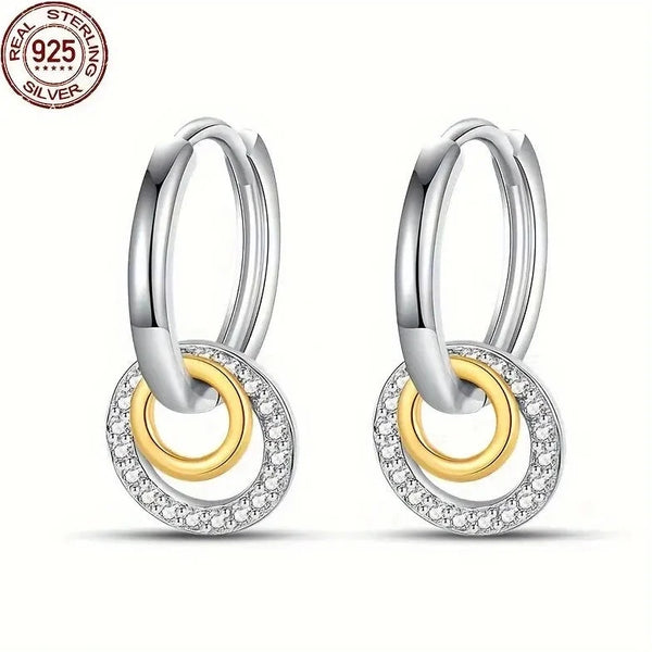 925 sterling silver High Quality Women Hoop Earrings