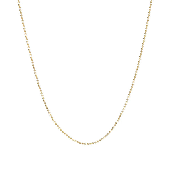 16" Gold Short Bead Chain