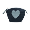 Leather Heart Key Chain Coin/Makeup Pouch