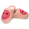 Kid's Pink Smiley Slippers