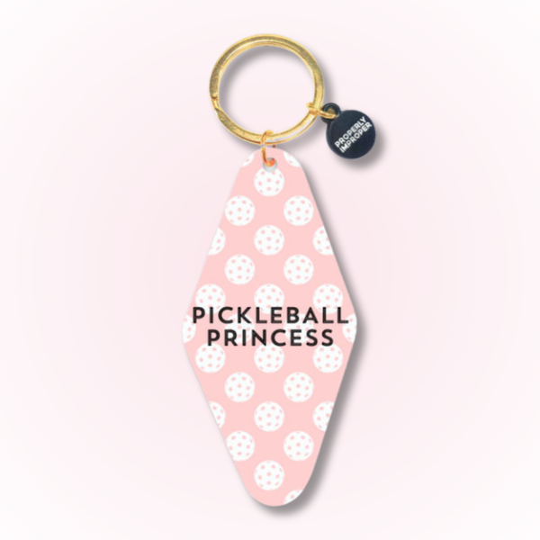 Pickleball Princess Keychain