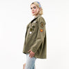 Aria Army Embellished Jacket