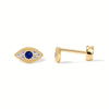 Mini CZ Evil Eye Post Earrings