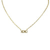 Pave XOXO Necklace