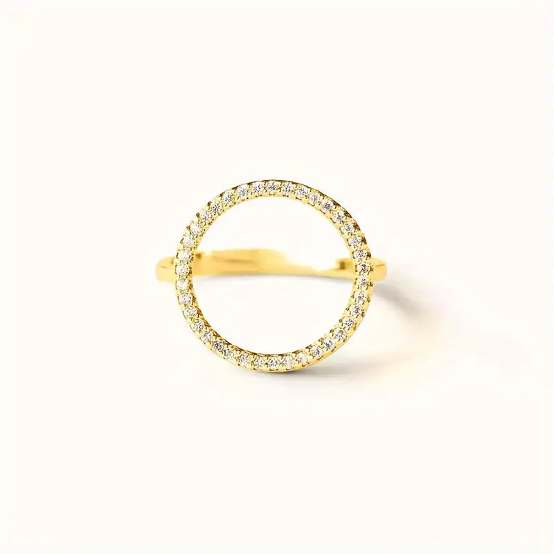 CZ Circle Ring