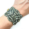 Antique Rhinestone Shoe Buckle Bracelets