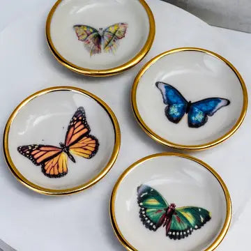 Handmade Pottery Butterfly Dish