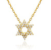 CZ Pave Star of David Necklace