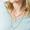 Splendid Iris - 24" Large link chain necklace