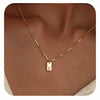 Initial Tag Necklace