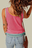 Color Block Patched Pocket Knit Tank Top