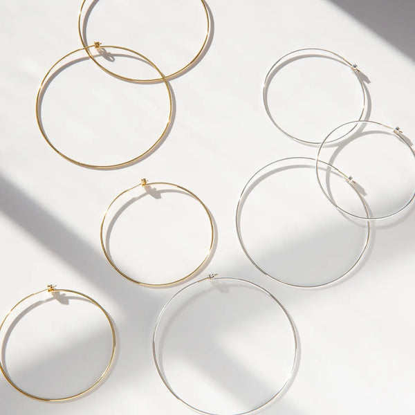 Ultra-Thin Hoop Earrings