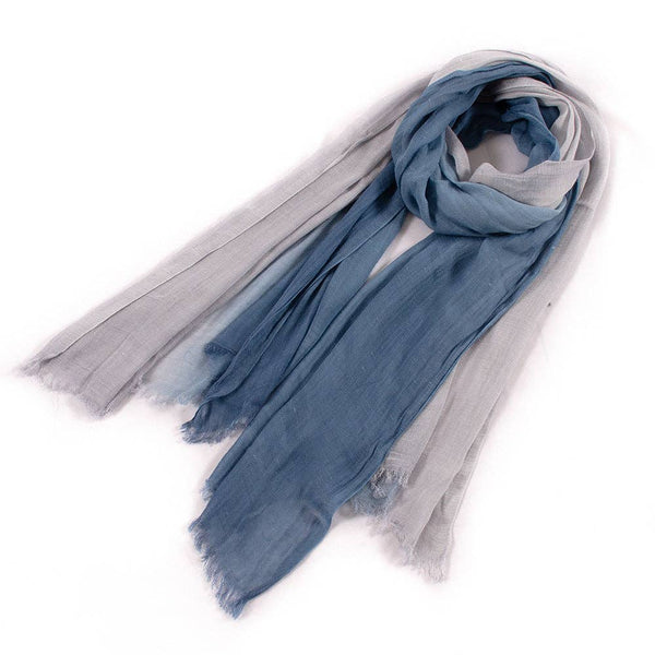 Scarvii Contrast Cotton Long Scarf