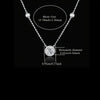 Sterling Silver CZ Diamond By The Yard Necklace