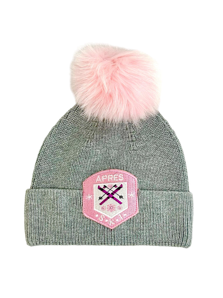 Apres Ski Hat With Fox Pom