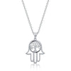 Hamsa with Tree of Life Symbol Necklace