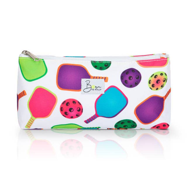 Colorful Pickleball Cosmetic Bags